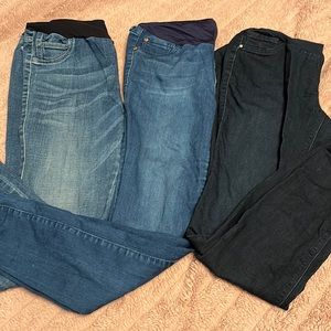 Skinny/jegging maternity jeans lot of 3